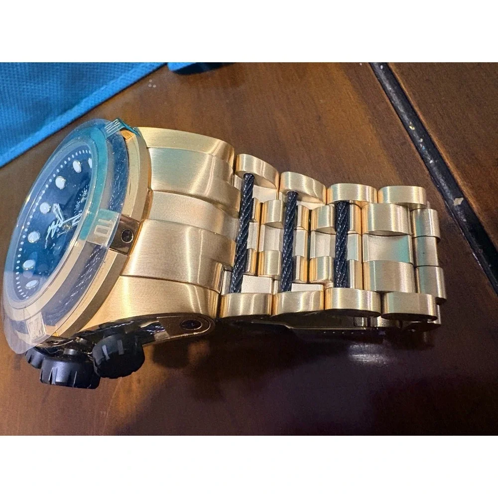 Invicta Reserve Bolt Zeus 12737 Swiss Chronograph Gold Black 53mm Watch